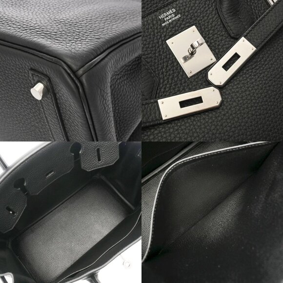 HERMES Birkin 30 Black/Noir hand bag 802000160109000 - Picture 9 of 10